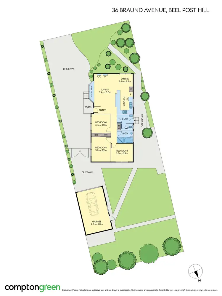 Floorplan of Homely house listing, 36 Braund Av, Bell Post Hill VIC 3215
