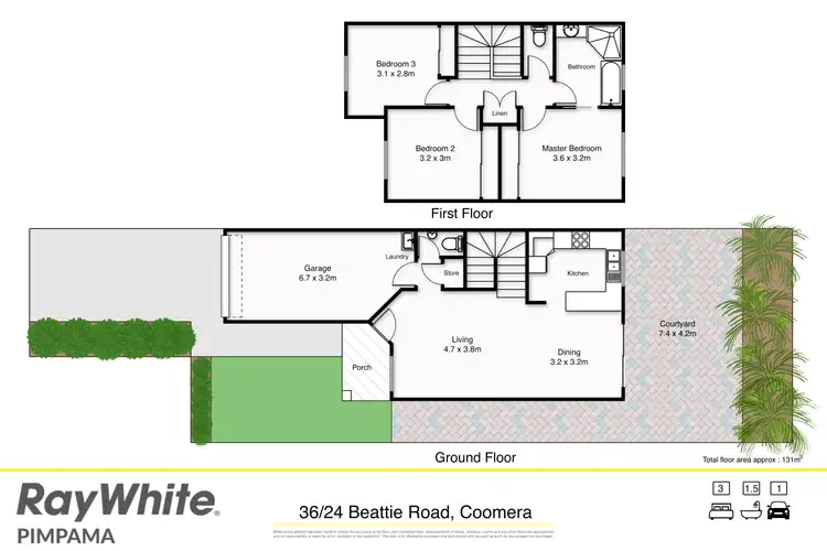 Floorplan of Homely house listing, 36/24 Beattie Road, Coomera QLD 4209