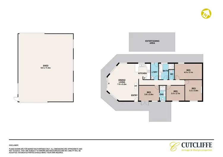Floorplan of Homely rural property listing, 65 Paulls Road, South Maroota NSW 2756