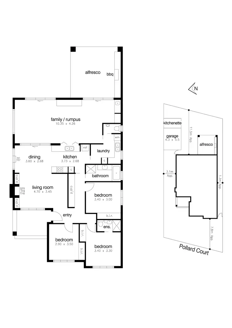 Floorplan of Homely house listing, 2 Pollard Court, Altona VIC 3018
