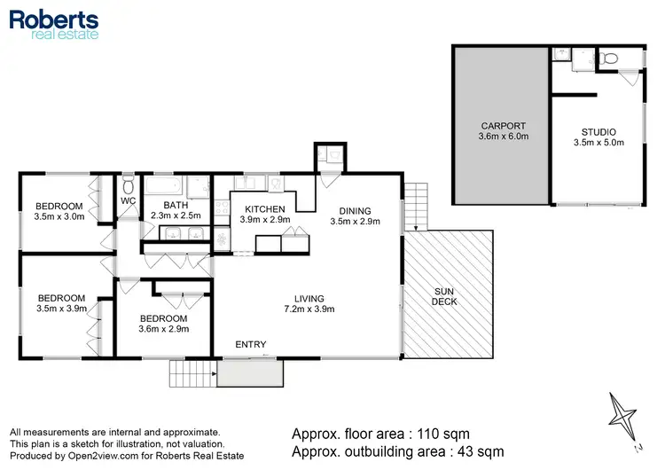 Floorplan of Homely house listing, 9 Noyes Street, Swansea TAS 7190