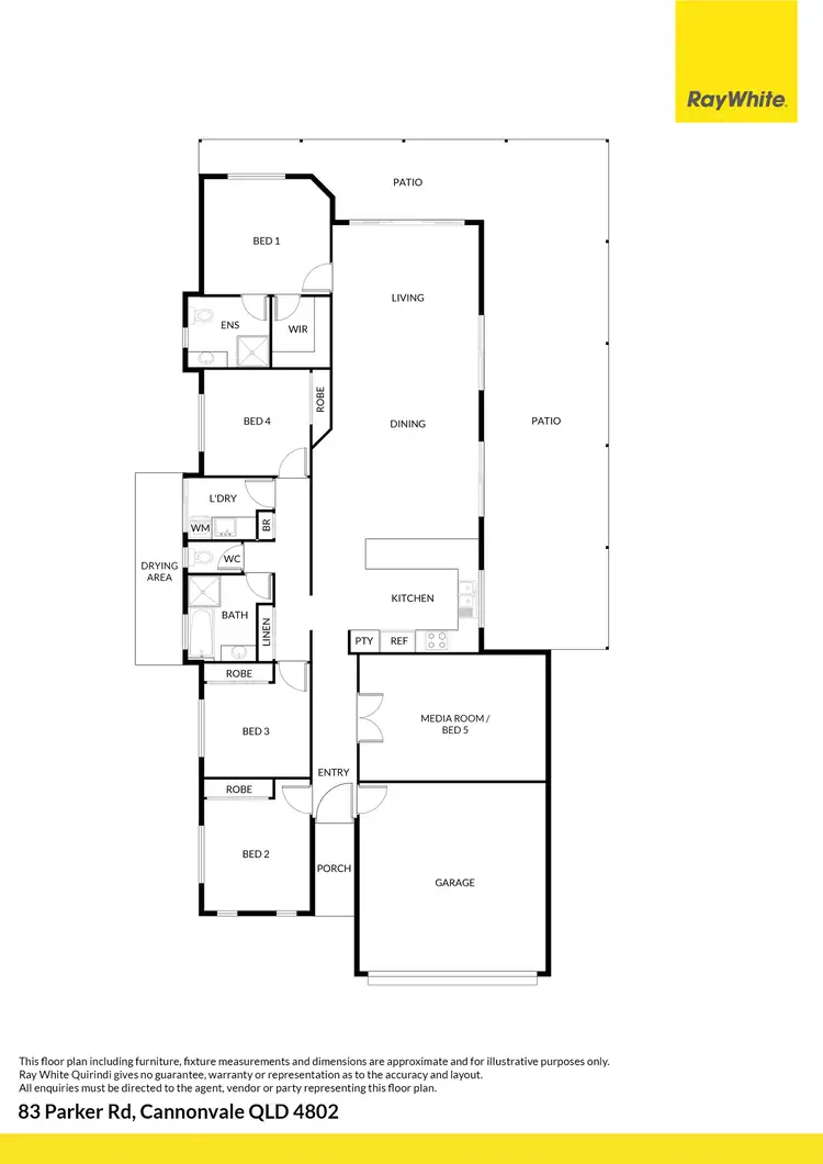 Floorplan of Homely house listing, 83 Parker Road, Cannonvale QLD 4802