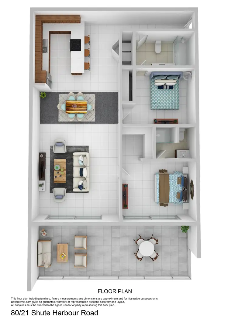 Floorplan of Homely unit listing, 80/21 Shute Harbour Road, Cannonvale QLD 4802