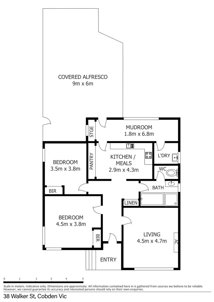 Floorplan of Homely house listing, 38 Walker Street, Cobden VIC 3266
