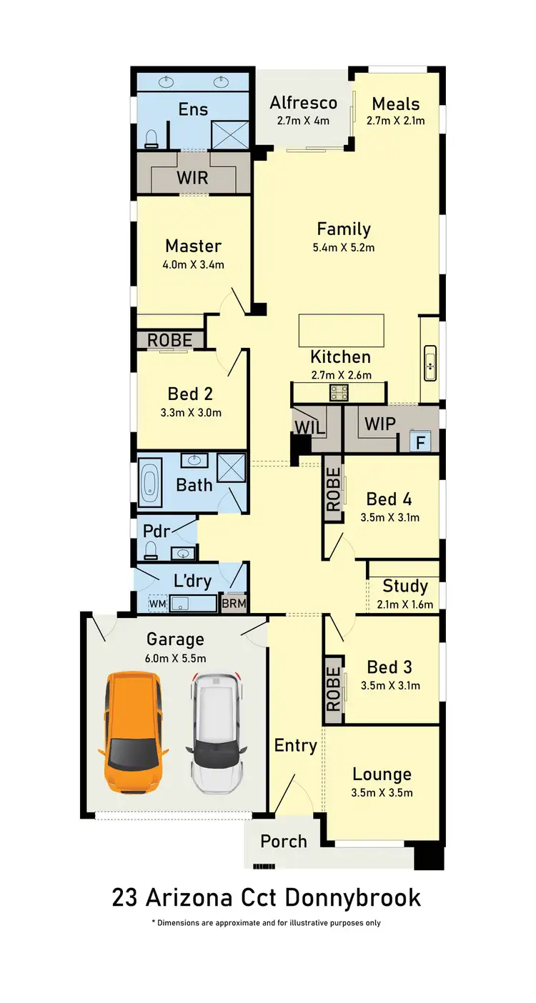 Floorplan of Homely house listing, 23 Arizona Circuit, Donnybrook VIC 3064