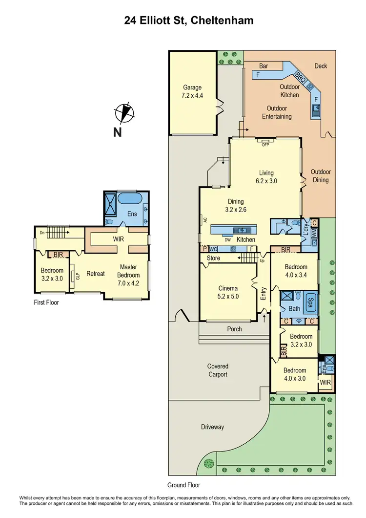 Floorplan of Homely house listing, 24 Elliott Street, Cheltenham VIC 3192