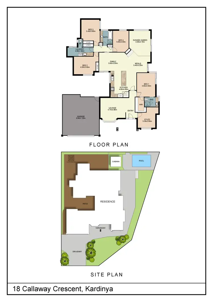 Floorplan of Homely house listing, 18 Callaway Crescent, Kardinya WA 6163
