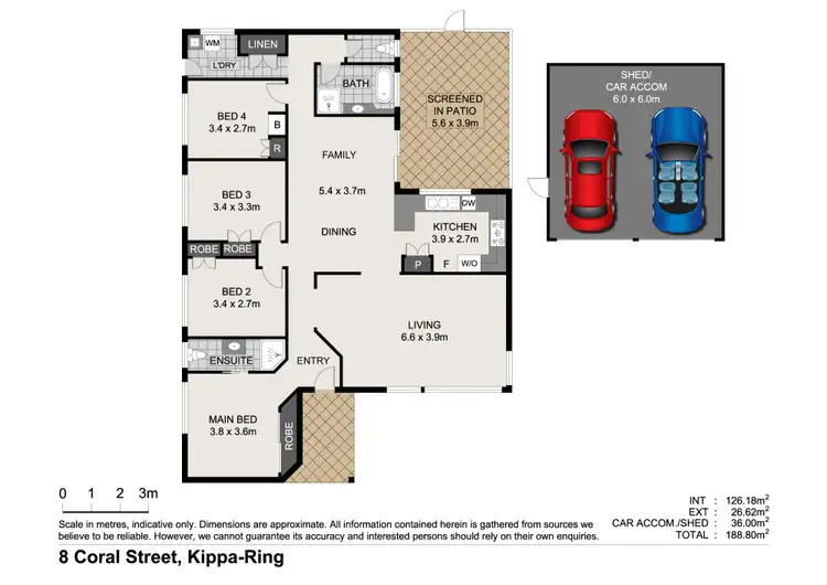 Floorplan of Homely house listing, 8 Coral Court, Kippa-Ring QLD 4021