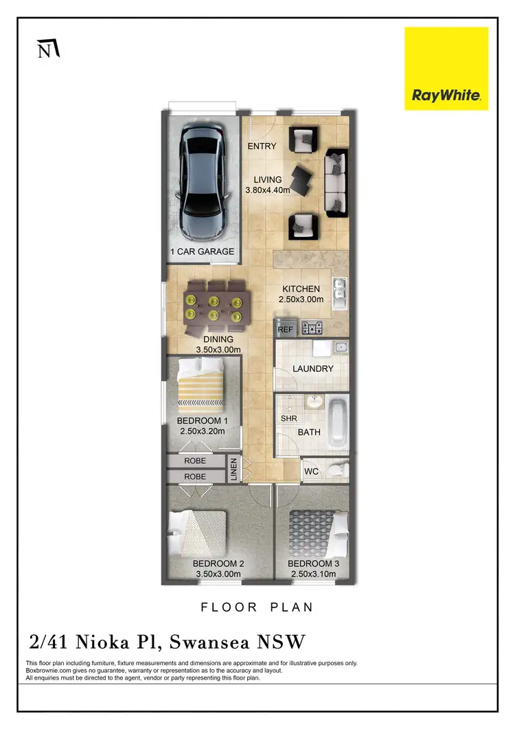 Floorplan of Homely house listing, 2/41 Nioka Place, Swansea NSW 2281