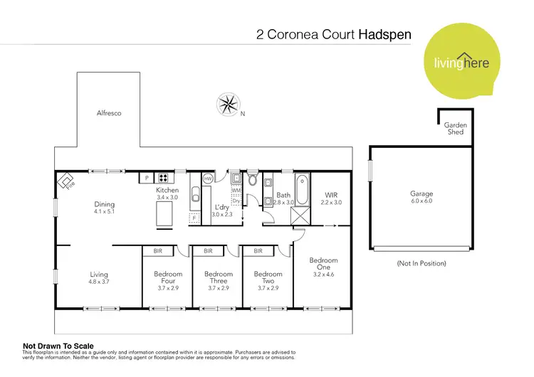 Floorplan of Homely house listing, 2 Coronea Court, Hadspen TAS 7290