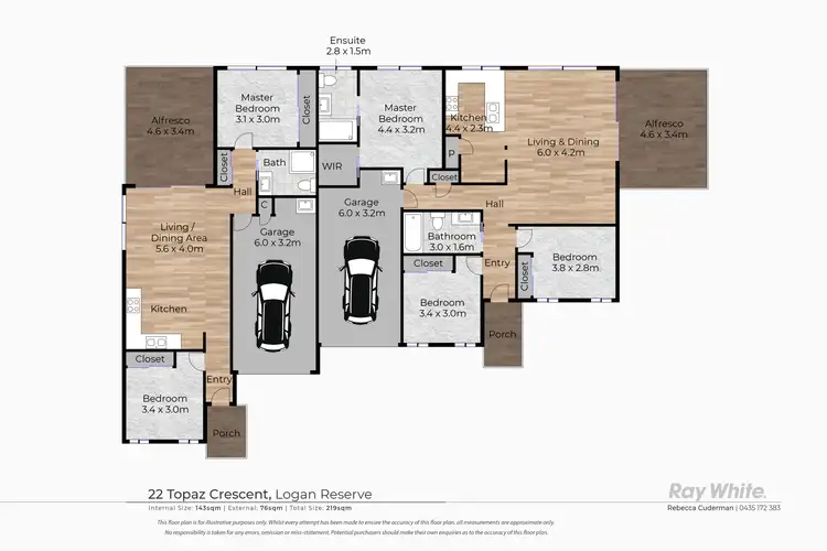 Floorplan of Homely house listing, 22 Topaz Crescent, Logan Reserve QLD 4133