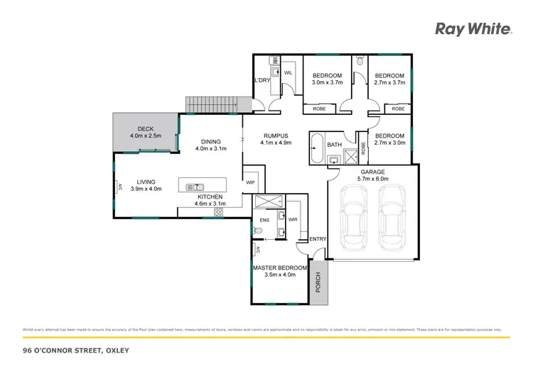 Floorplan of Homely house listing, 96 O'Connor Street, Oxley QLD 4075