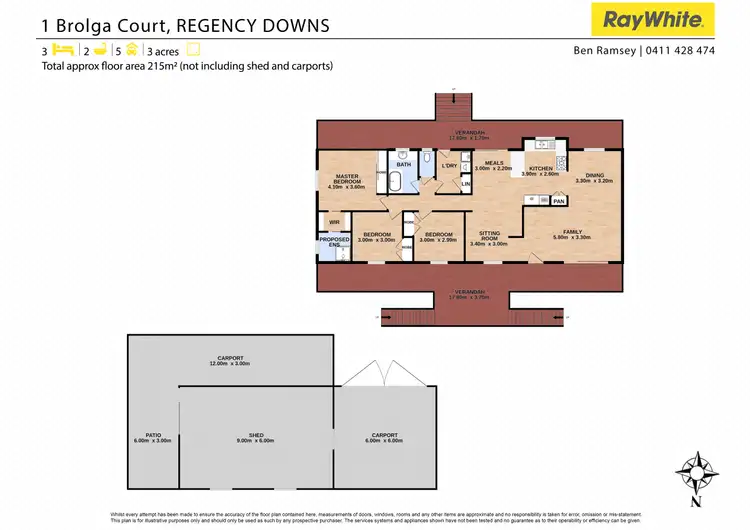 Floorplan of Homely house listing, 1 Brolga Court, Regency Downs QLD 4341