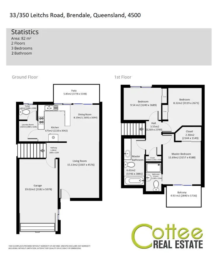 Floorplan of Homely townhouse listing, 33/350 Leitchs Road, Brendale QLD 4500