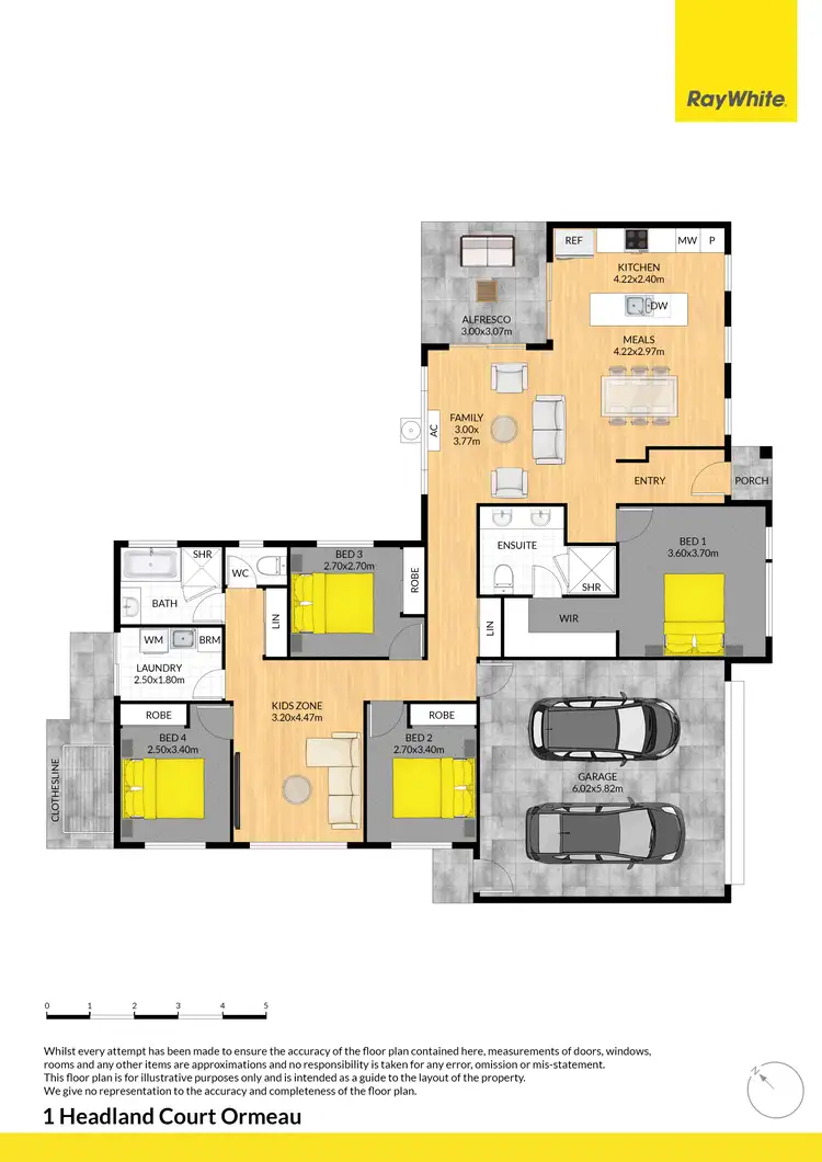 Floorplan of Homely house listing, 1 Headland Court, Ormeau QLD 4208