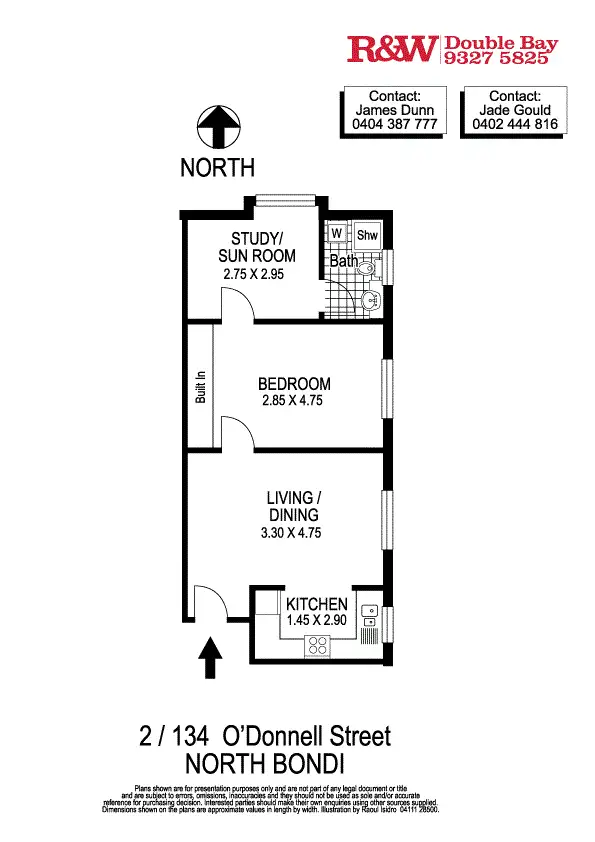 Floorplan of Homely apartment listing, 2/134 O'Donnell Street, North Bondi NSW 2026