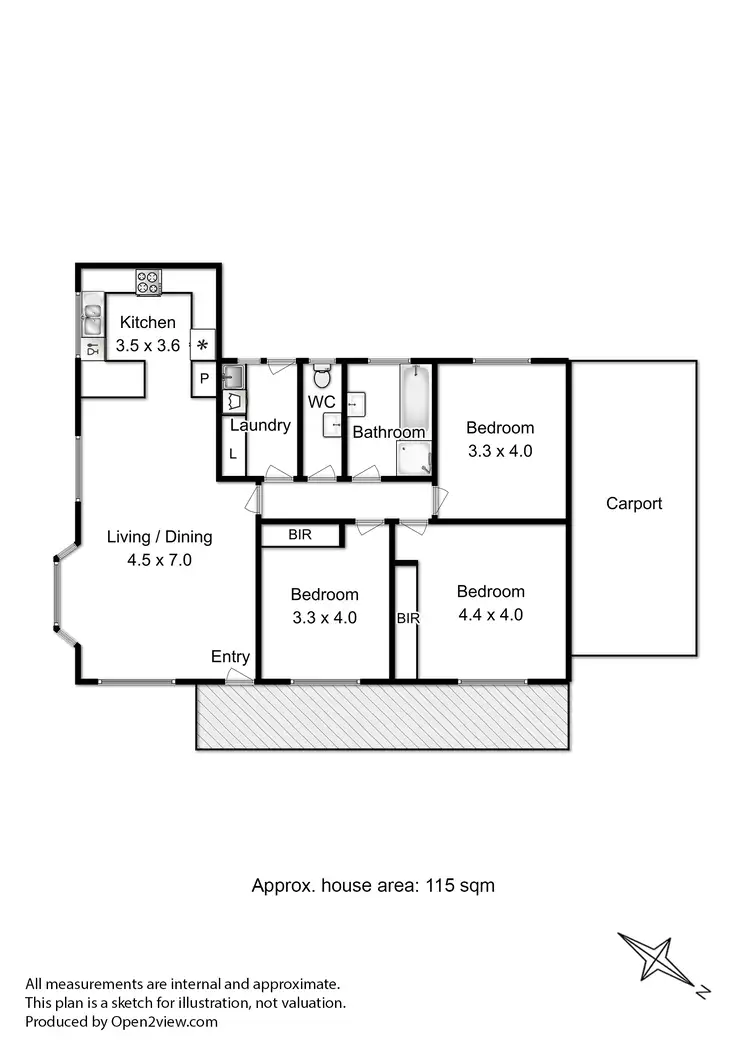 Floorplan of Homely unit listing, 7/153 Summerleas Road, Kingston TAS 7050
