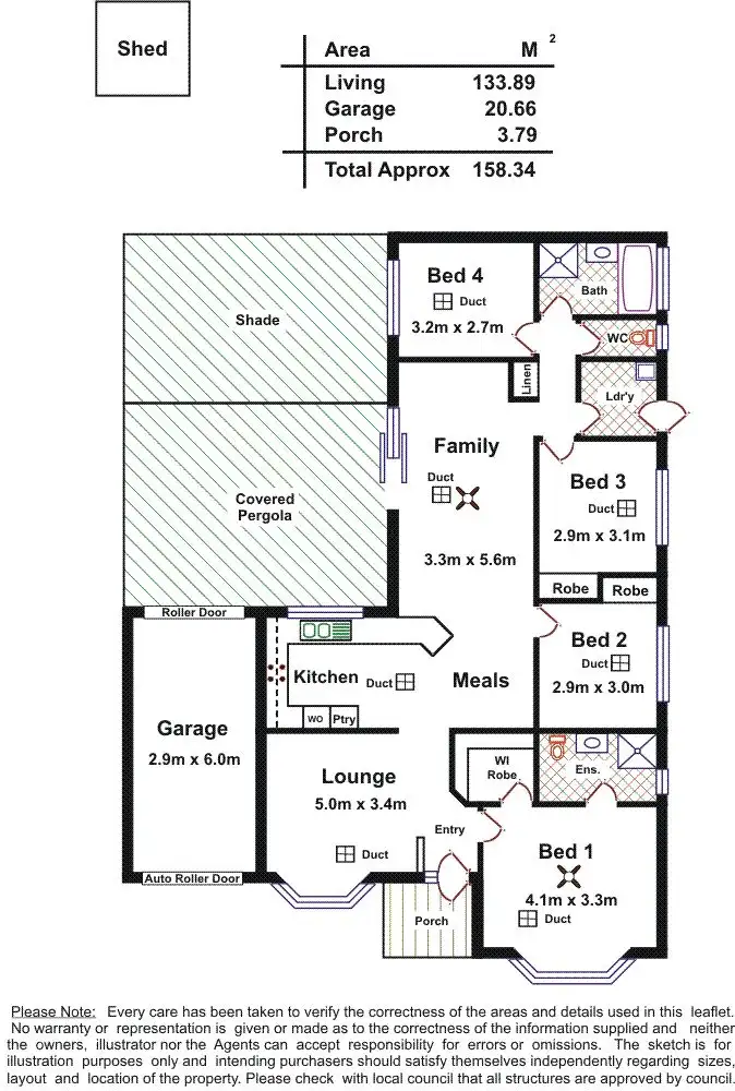 Floorplan of Homely house listing, 10 New Hampshire Drive, Parafield Gardens SA 5107