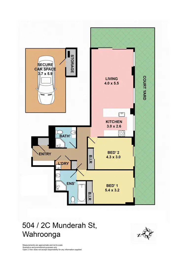 Floorplan of Homely apartment listing, 504/2C Munderah Street, Wahroonga NSW 2076