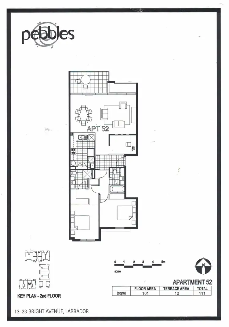 Floorplan of Homely apartment listing, 52/13 Bright Avenue, Labrador QLD 4215