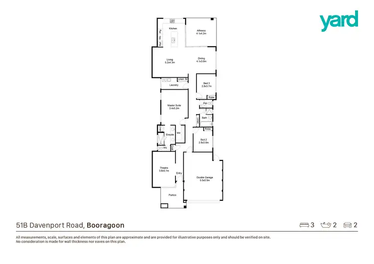 Floorplan of Homely house listing, 51B Davenport Road, Booragoon WA 6154