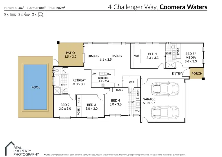 Floorplan of Homely house listing, 4 Challenger Way, Coomera Waters QLD 4209