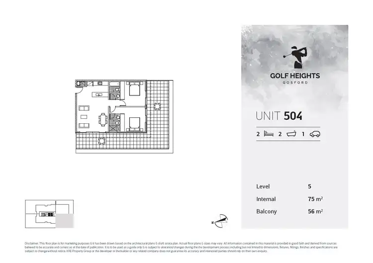 Floorplan of Homely unit listing, 504/7-9 Beane Street West, Gosford NSW 2250