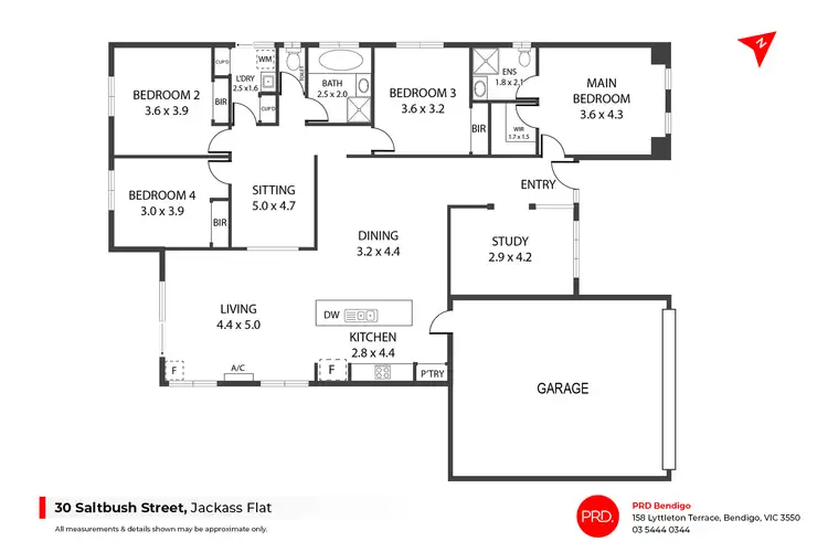 Floorplan of Homely house listing, 30 Saltbush Street, Jackass Flat VIC 3556