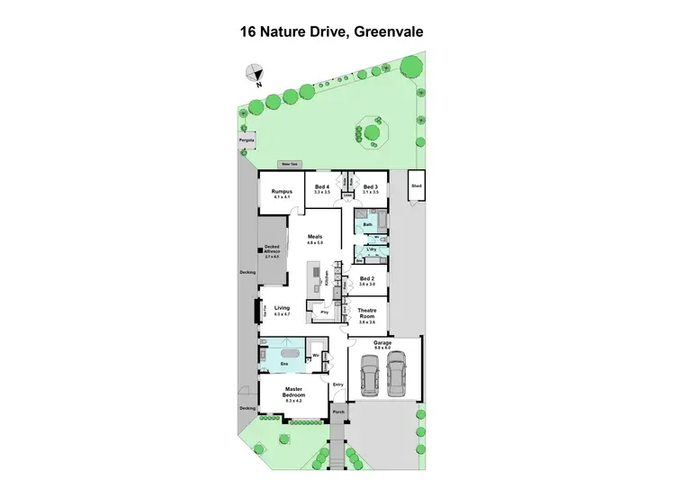 Floorplan of Homely house listing, 16 Nature Drive, Greenvale VIC 3059