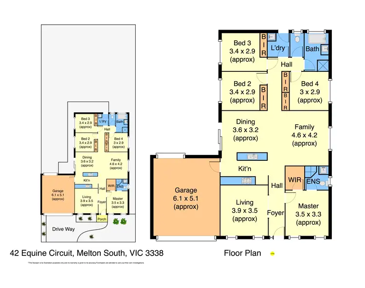 Floorplan of Homely house listing, 42 Equine Circuit, Melton South VIC 3338