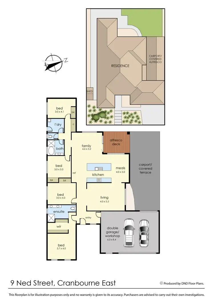 Floorplan of Homely house listing, 9 Ned Street, Cranbourne East VIC 3977