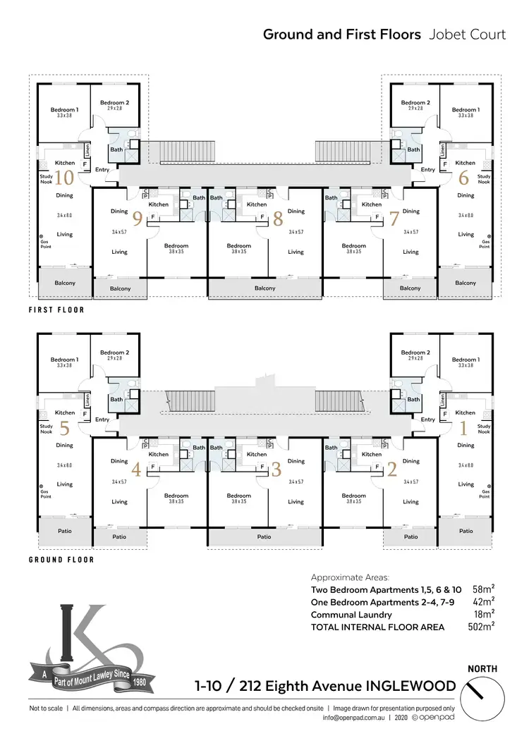 Floorplan of Homely block of units listing, 212 Eighth Avenue, Inglewood WA 6052