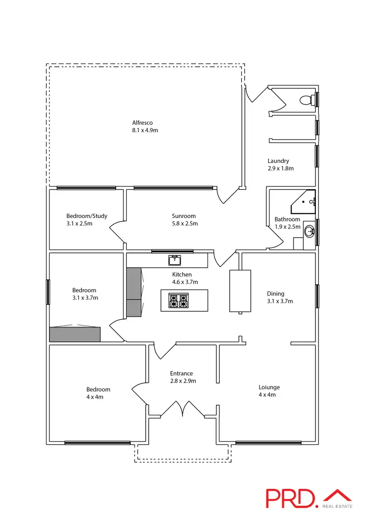 Floorplan of Homely house listing, 6 Reilly Street, Merbein VIC 3505