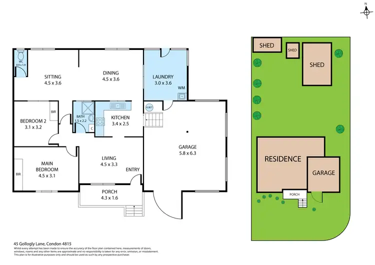 Floorplan of Homely house listing, 45 Gollogly Lane, Condon QLD 4815