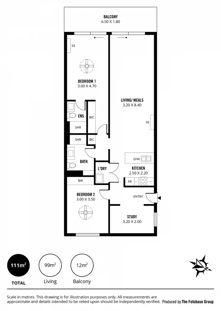 Floorplan of Homely apartment listing, 216/42-48 Garden Terrace, Mawson Lakes SA 5095