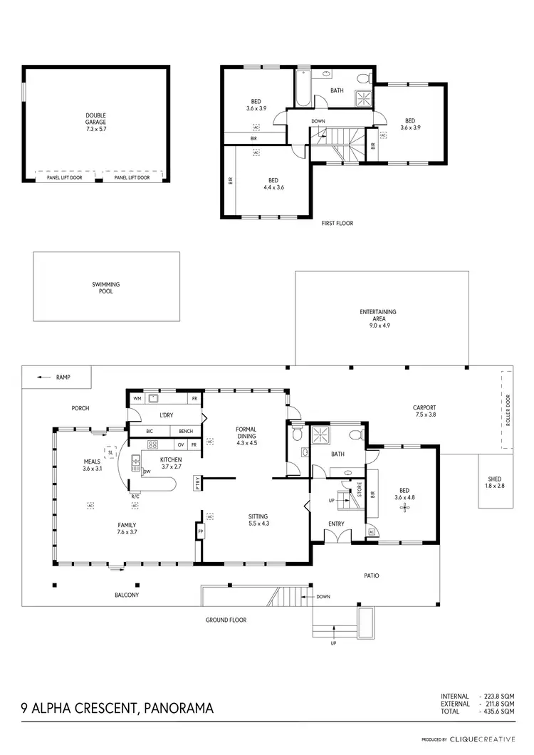 Floorplan of Homely house listing, 9 Alpha Crescent, Panorama SA 5041