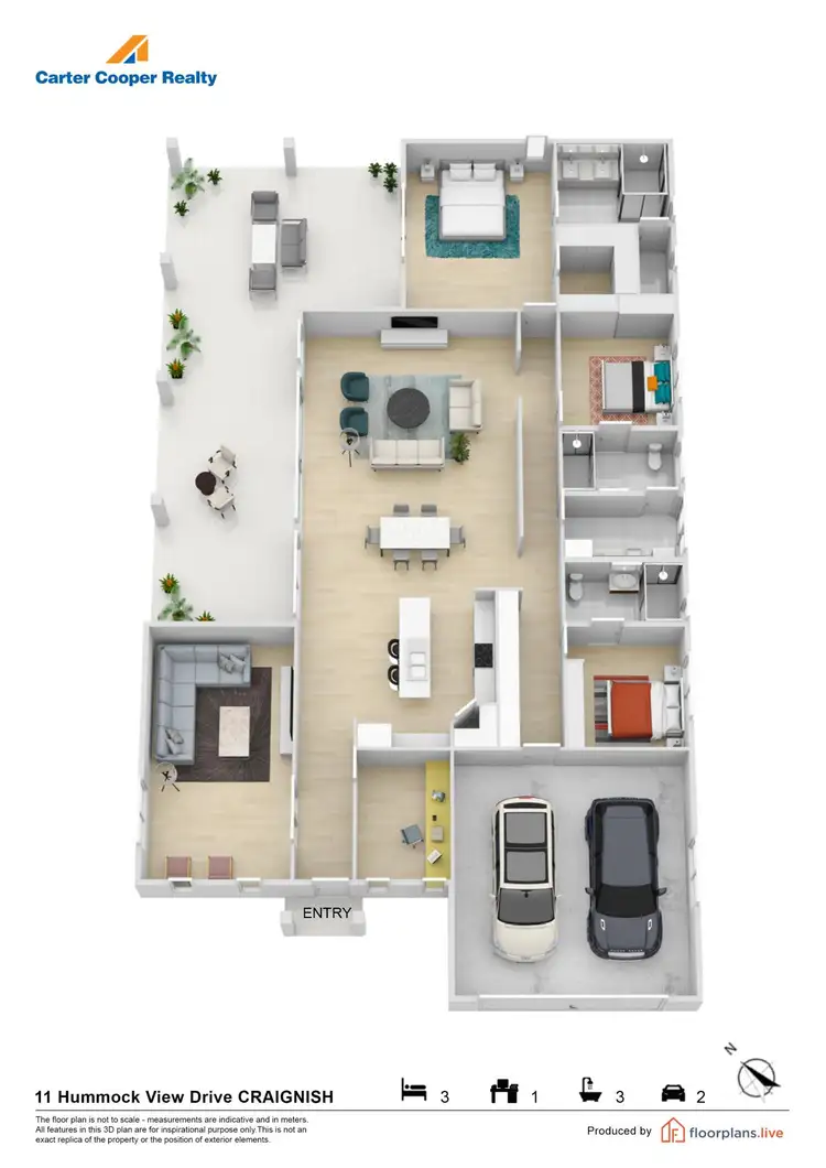 Floorplan of Homely house listing, 11 Hummock View Drive, Craignish QLD 4655