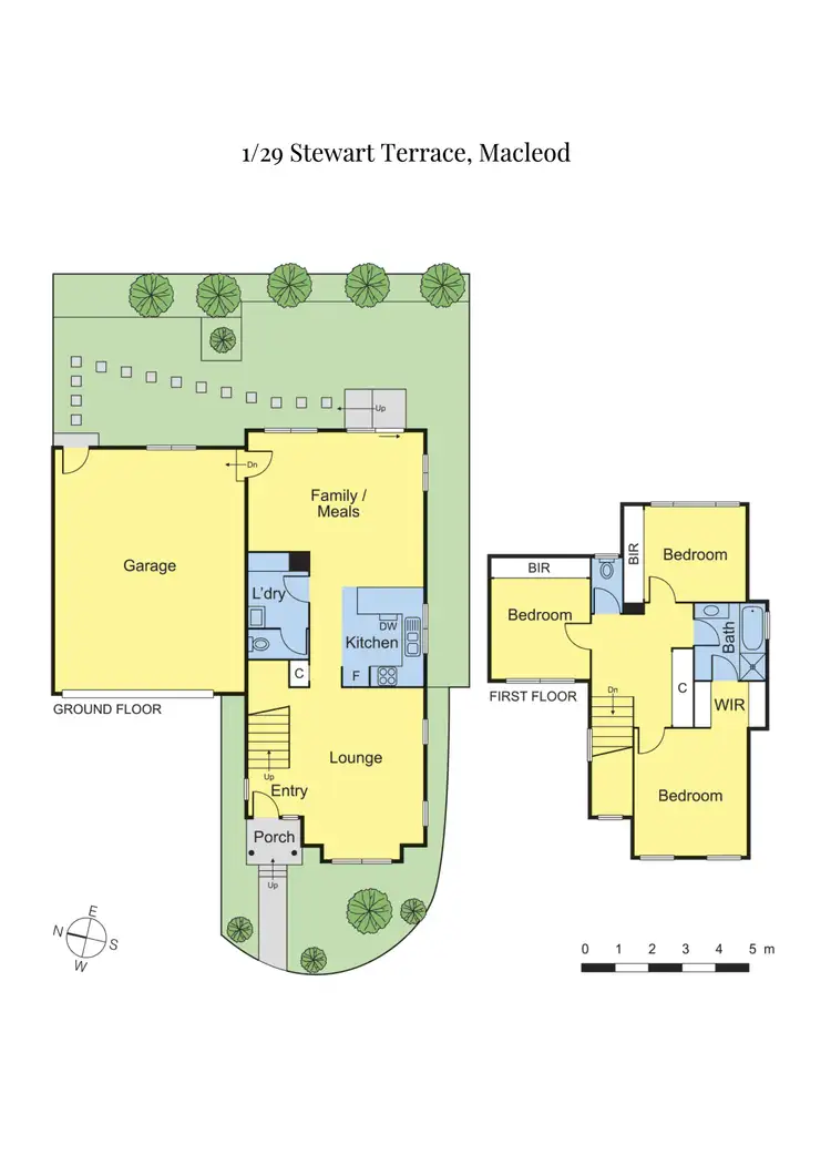 Floorplan of Homely townhouse listing, 1/29 Stewart Terrace, Macleod VIC 3085