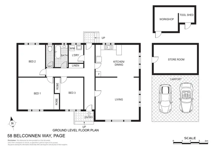Floorplan of Homely house listing, 58 Belconnen Way, Page ACT 2614