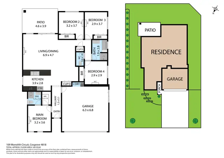 Floorplan of Homely house listing, 109 Monolith Circuit, Cosgrove QLD 4818