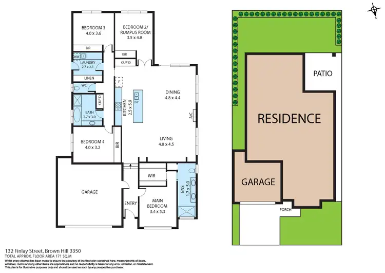 Floorplan of Homely house listing, 132 Finlay Street, Brown Hill VIC 3350