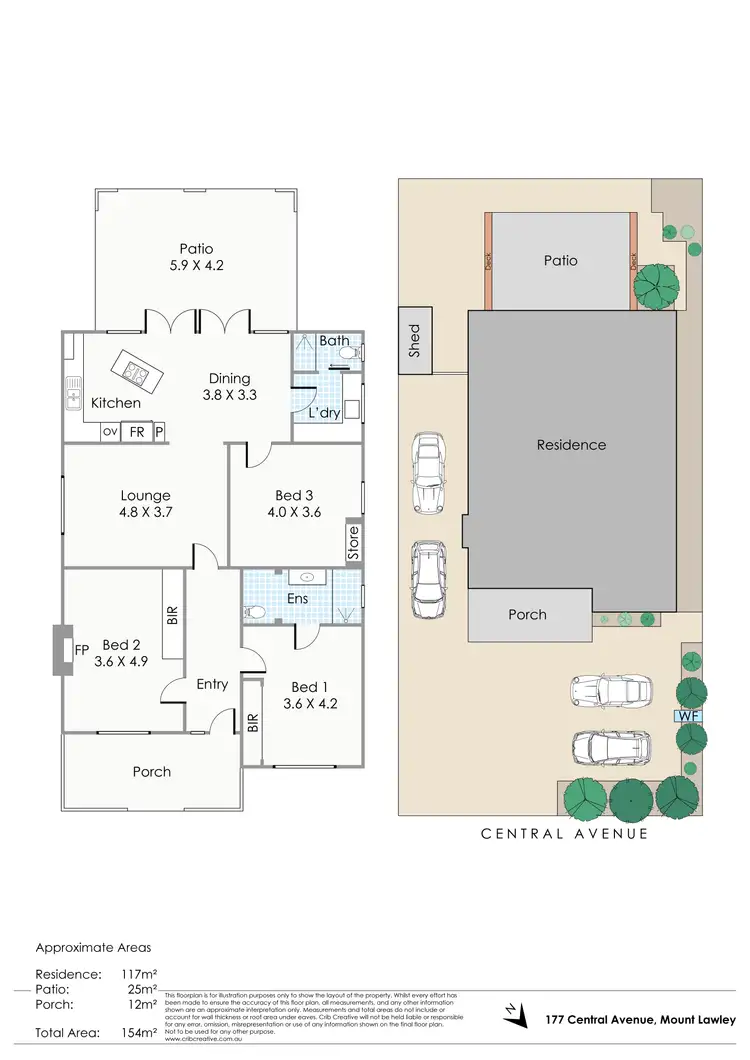 Floorplan of Homely house listing, 177 Central Avenue, Mount Lawley WA 6050
