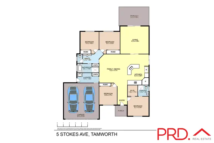 Floorplan of Homely house listing, 5 Stokes Avenue, Tamworth NSW 2340