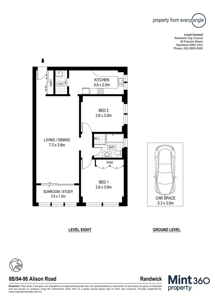 Floorplan of Homely apartment listing, 8B/94-96 Alison Road, Randwick NSW 2031