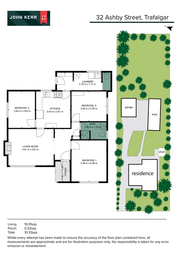 Floorplan of Homely house listing, 32 Ashby Street, Trafalgar VIC 3824