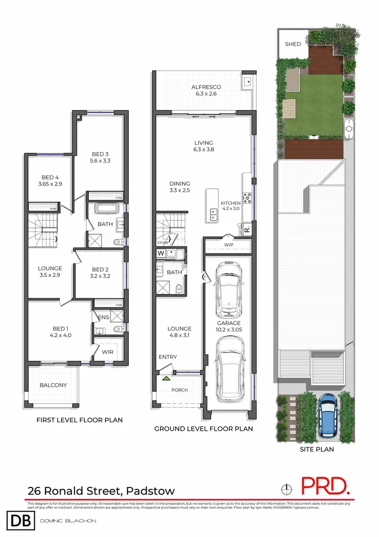 Floorplan of Homely semi-detached listing, 26 Ronald Street, Padstow NSW 2211
