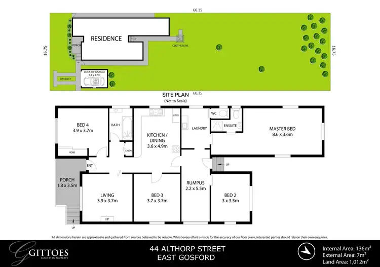 Floorplan of Homely house listing, 44 Althorp Street, East Gosford NSW 2250