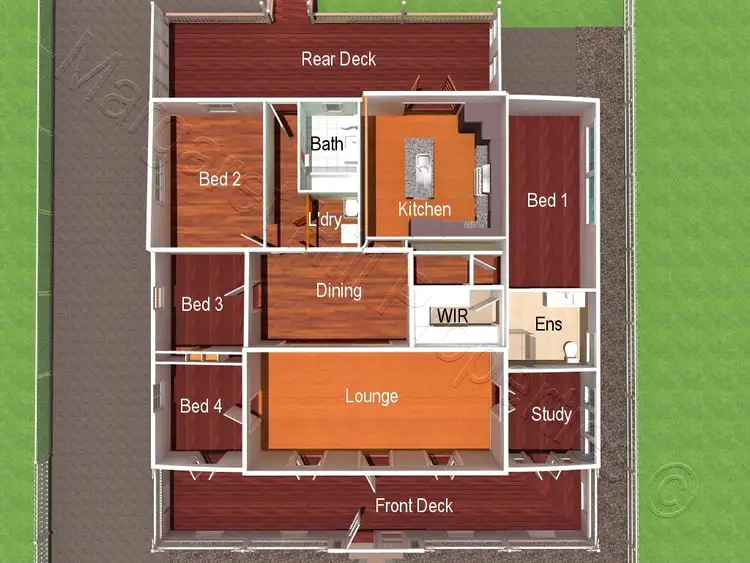 Floorplan of Homely house listing, 16 Leigh Street, West End QLD 4810