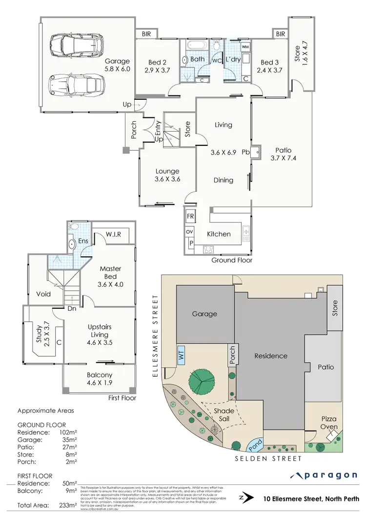 Floorplan of Homely house listing, 10 Ellesmere Street, North Perth WA 6006
