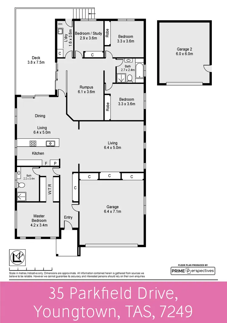 Floorplan of Homely house listing, 35 Parkfield Drive, Youngtown TAS 7249